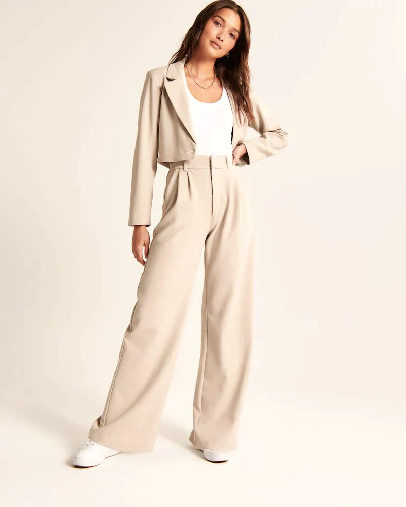 Damenschuhe passen nicht, es ist eine Hose: Damen Weite Bein Jeanshose