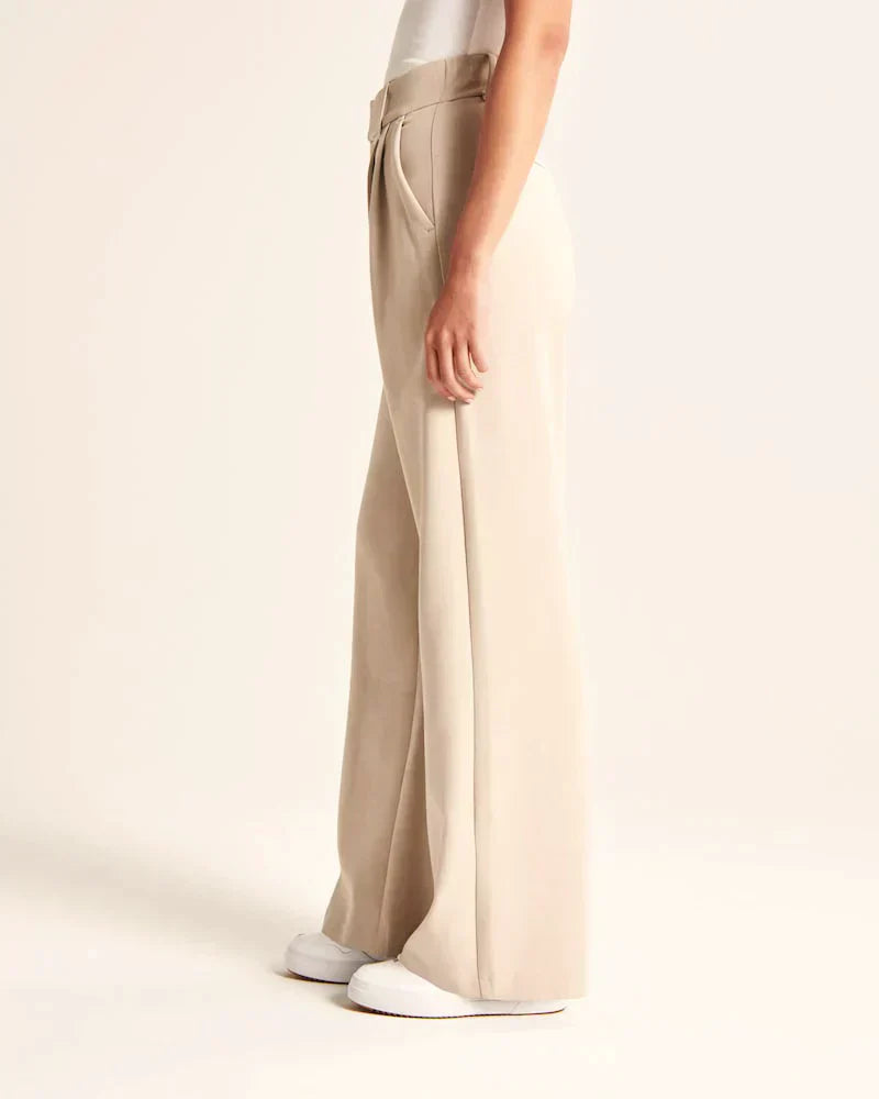 Damenschuhe passen nicht, es ist eine Hose: Damen Weite Bein Jeanshose