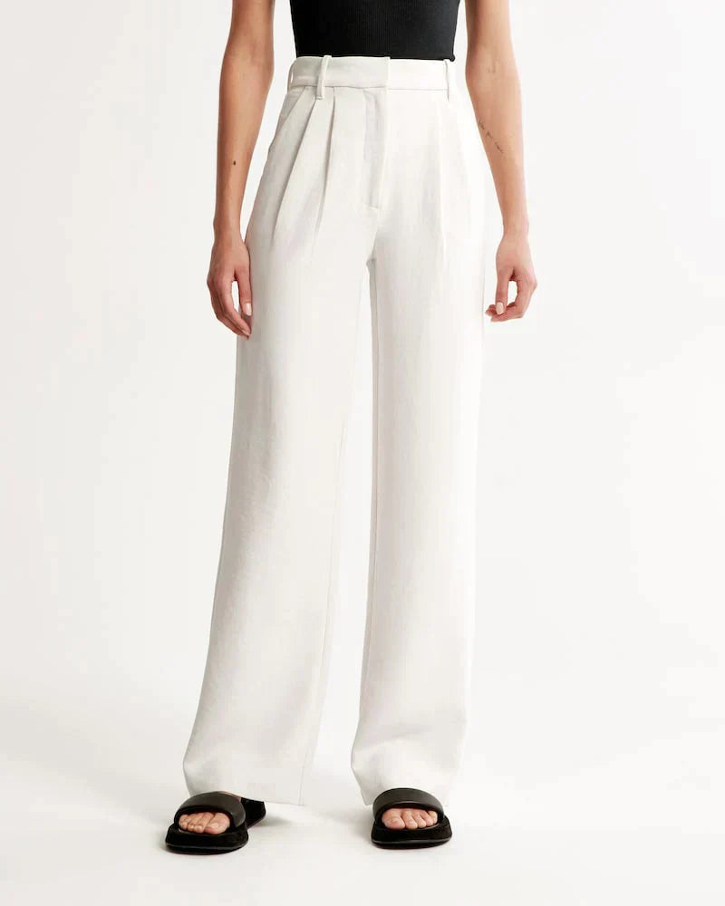 Damenschuhe passen nicht, es ist eine Hose: Damen Weite Bein Jeanshose