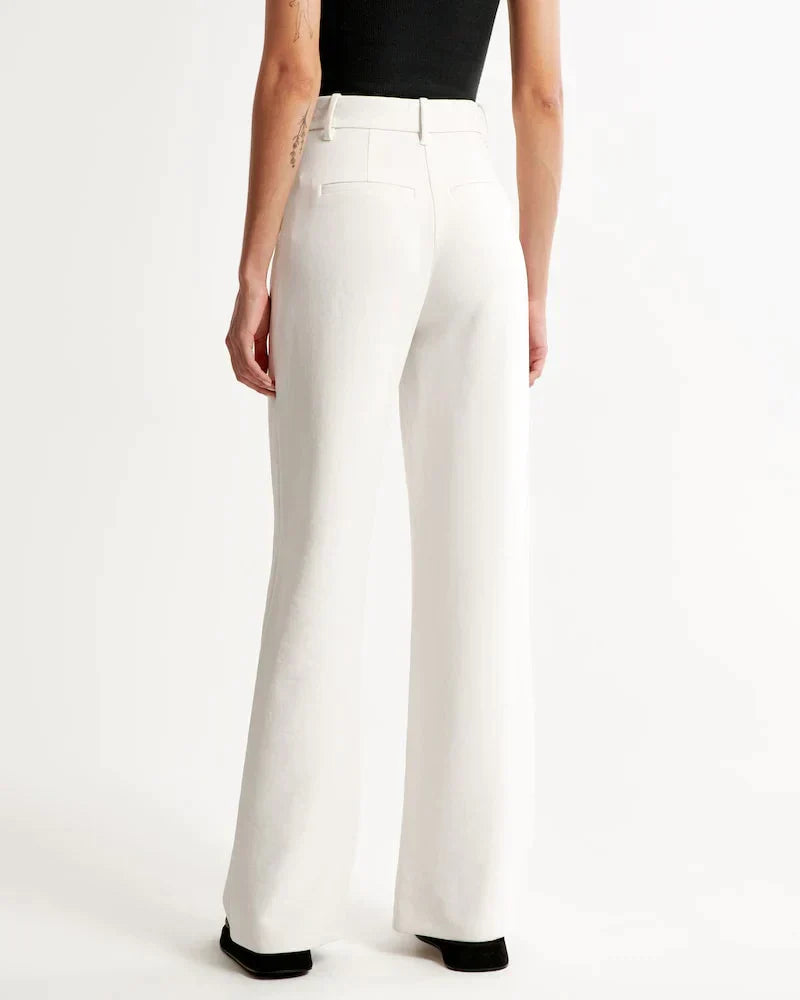 Damenschuhe passen nicht, es ist eine Hose: Damen Weite Bein Jeanshose
