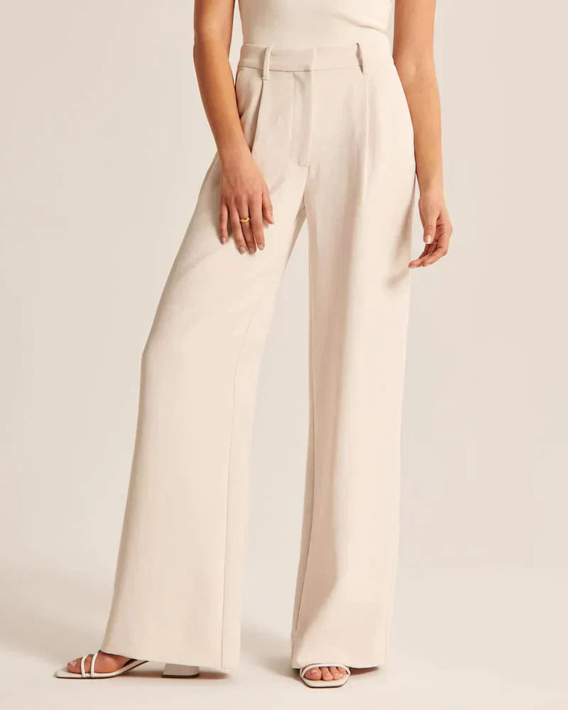 Damenschuhe passen nicht, es ist eine Hose: Damen Weite Bein Jeanshose