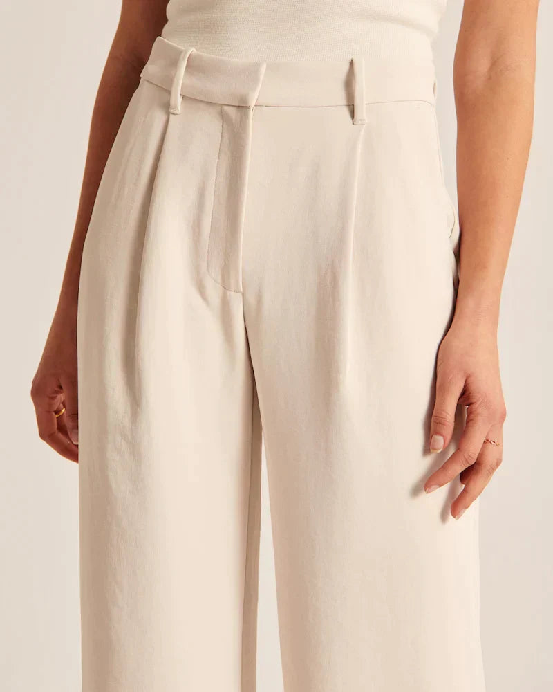 Damenschuhe passen nicht, es ist eine Hose: Damen Weite Bein Jeanshose