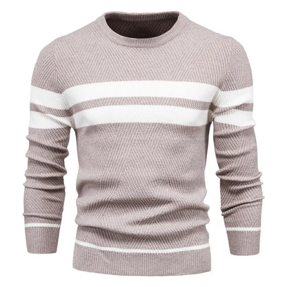 Herrenpullover gestrickt - Kiefernmuster