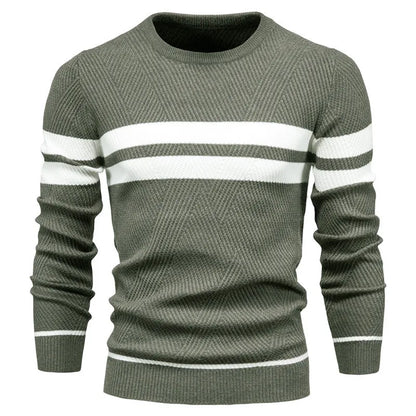 Herrenpullover gestrickt - Kiefernmuster