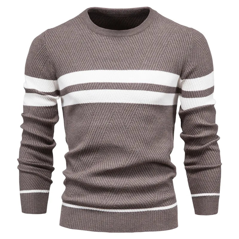 Herrenpullover gestrickt - Kiefernmuster