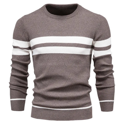 Herrenpullover gestrickt - Kiefernmuster