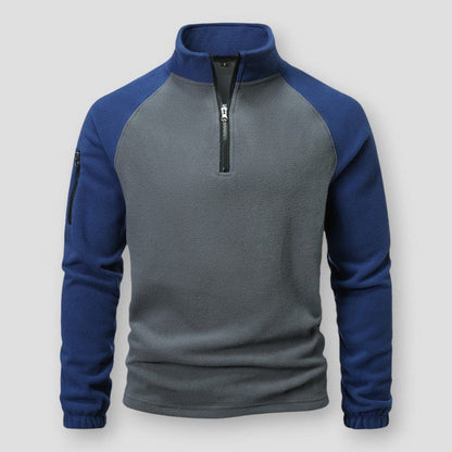 Wärmer Fleece Pullover Herren Robust Sportlich