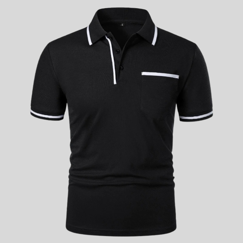 Herren Poloshirt Kurzarm Klassisch Slim Fit