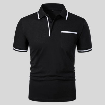 Herren Poloshirt Kurzarm Klassisch Slim Fit