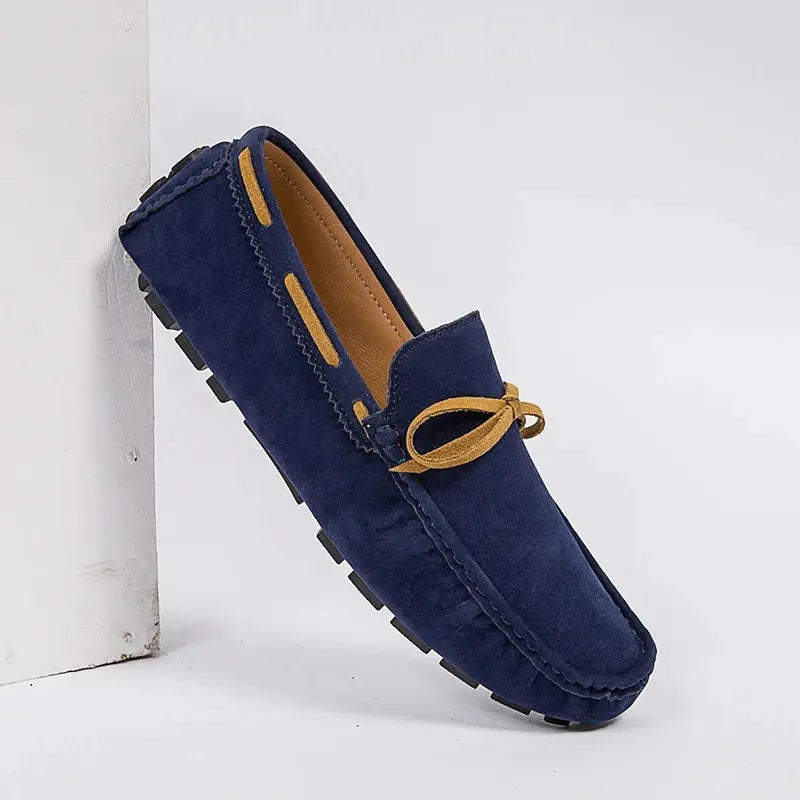 Herren Schnürloafer aus echtem Leder Schwarz Elegant