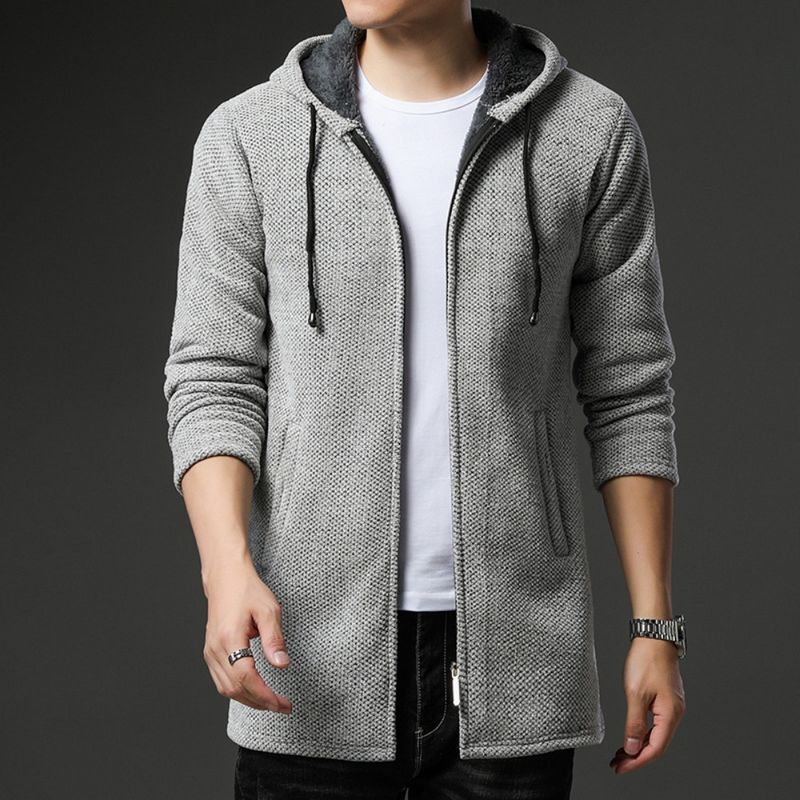 Herren Strickjacke Warm Fleecefutter Winter - BerlinGlamour