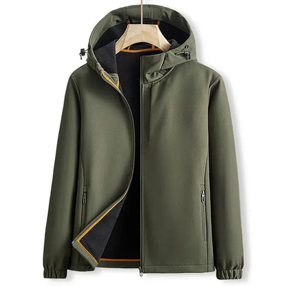Herren Winter Kapuzen Übergangsjacke Elegant