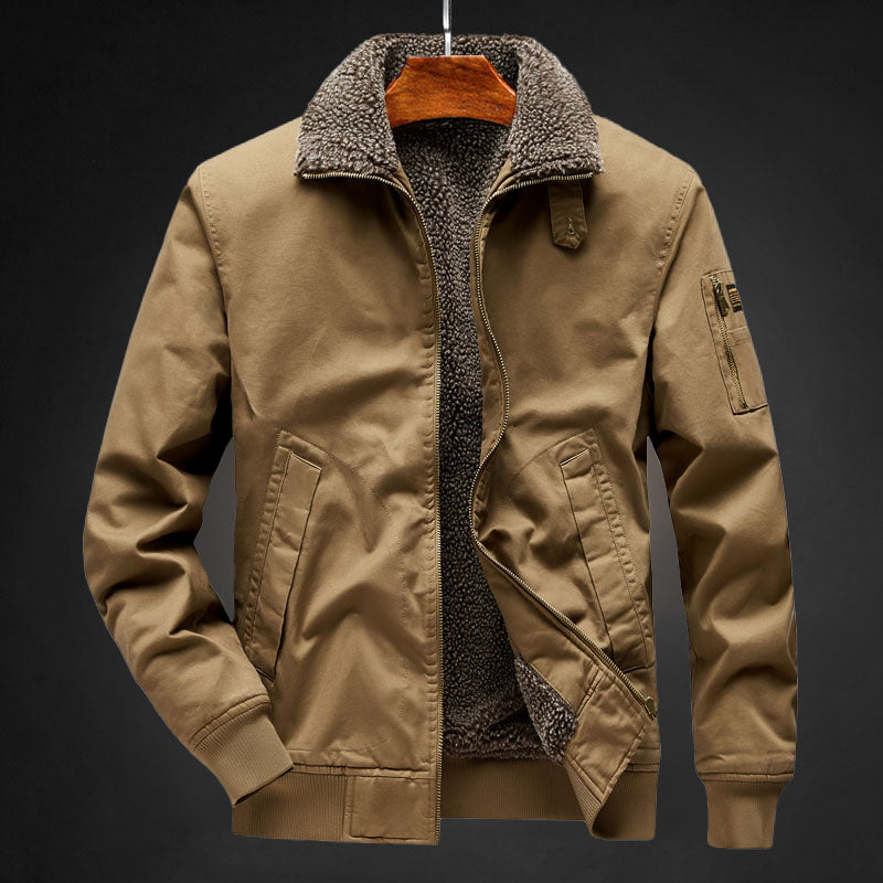 Herren Fleecejacke Warm Gefüttert Winterjacke - BerlinGlamour