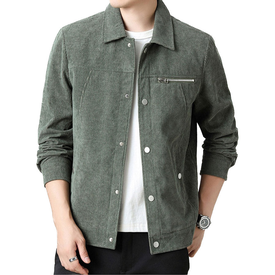 Herren Übergangsjacke Kord Hochwertig Klassisch