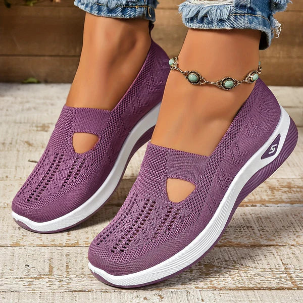 Damen Sneaker Strick Slip-On Bequem