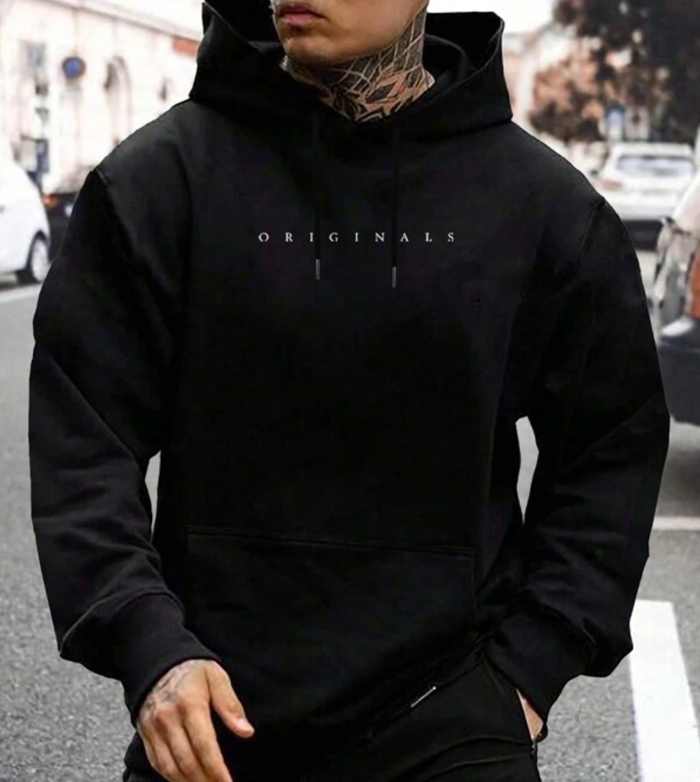 Kapuzenpulli Männer Hoodie mit Kordelzug Bequem - BerlinGlamour