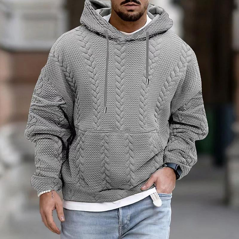 Kapuzenpullover Herren Warm Grobgestrickt Lässig - BerlinGlamour