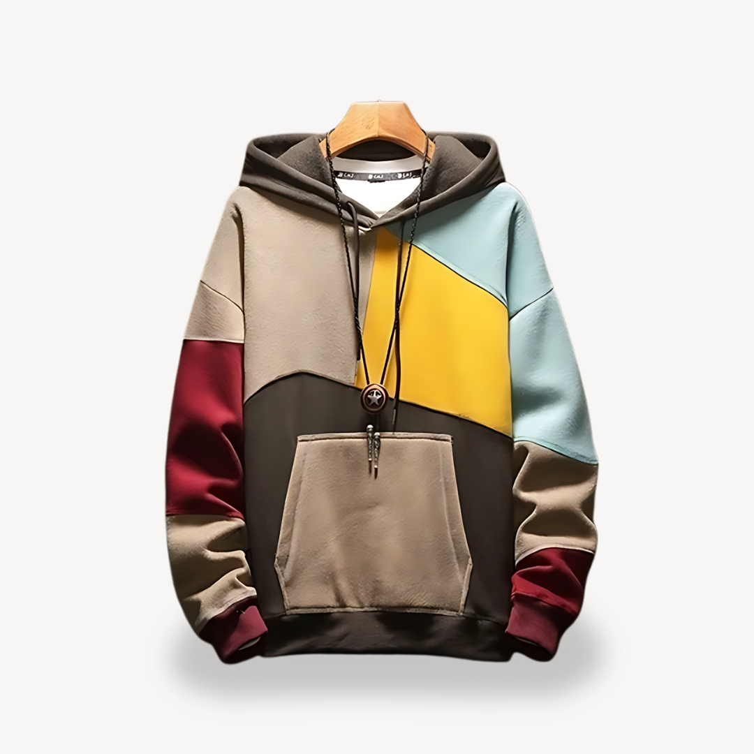 Kapuzenpullover mit Farbblockdesign | Loravelle 1