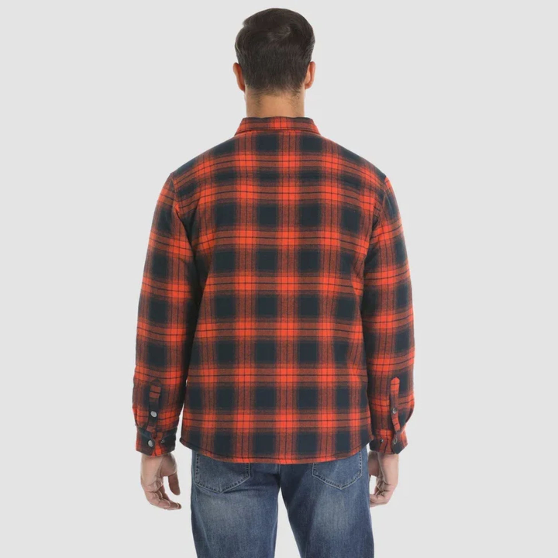 Karierte Jacke | Zugeknöpft | Hemdjacke | Steppjacke | Herrenflanelljacke-Chaps Herrenmode