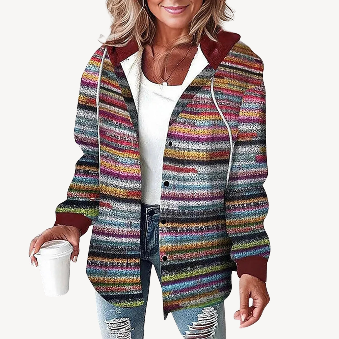 Karierte Hemdjacke mit Kapuze | Loravelle 6