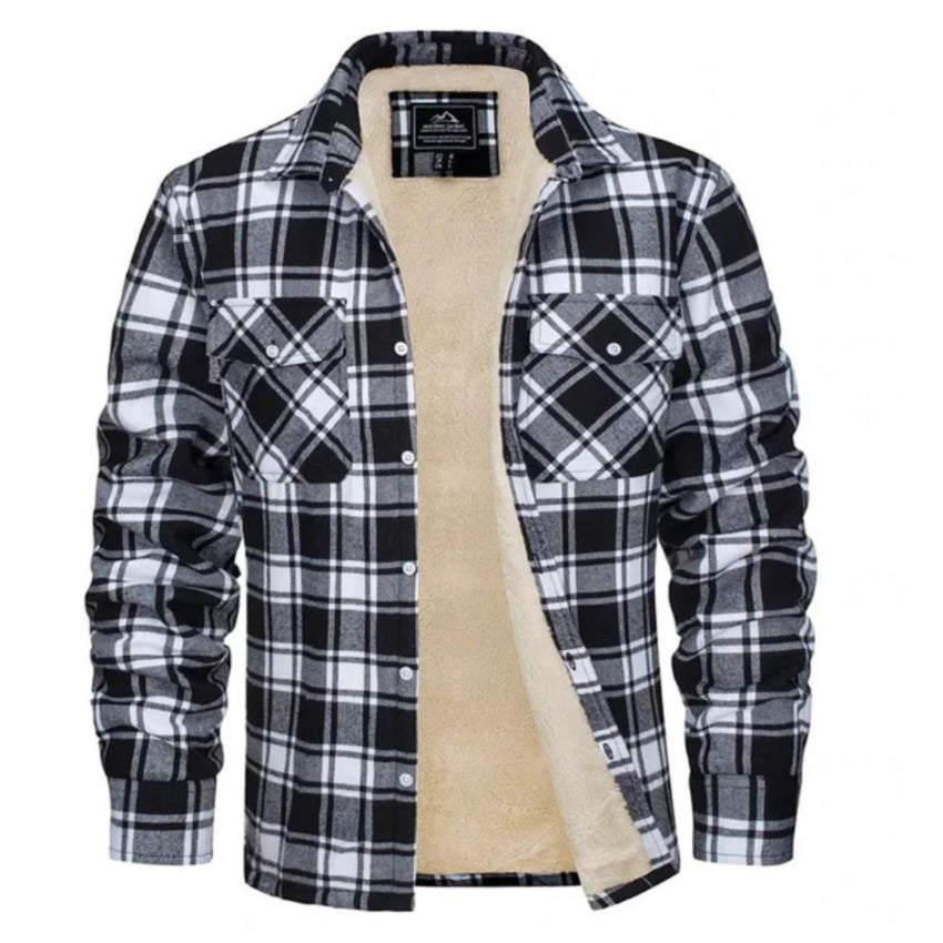 Herren Overshirt Kariert Fleece Winterjacke - BerlinGlamour