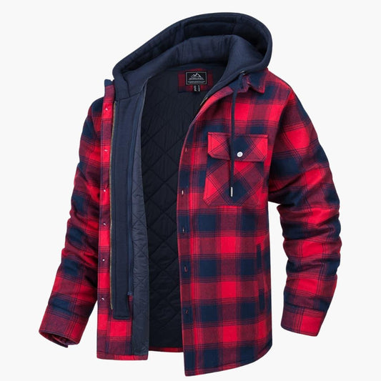 Kariertes Flanelljacke für Herren 0
