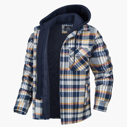 Kariertes Flanelljacke für Herren 2