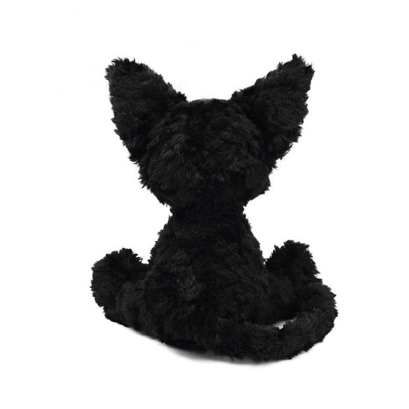 Süße Katze Plüsch Stofftier Kuscheltier Schwarz
