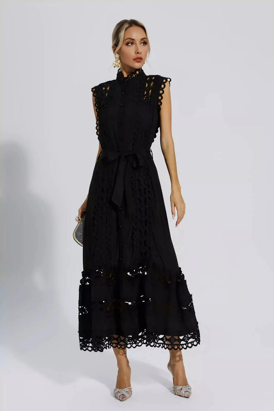 Elegantes Sommerkleid Ärmellos Damenkleid Modern - BerlinGlamour