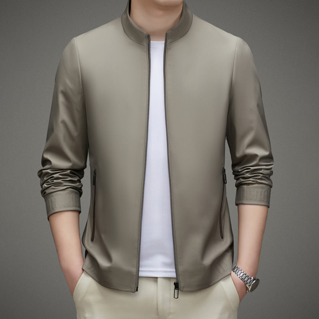 Schmale Herrenjacke Slim Fit mit Reißverschluss - BerlinGlamour