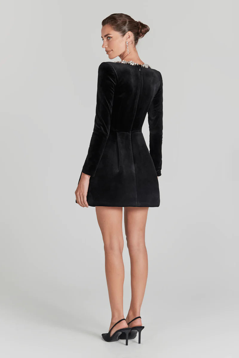 Elegantes Samt Kleid Yassy Damen