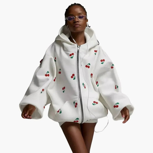 Kirschmotiv Jacke für Damen 0