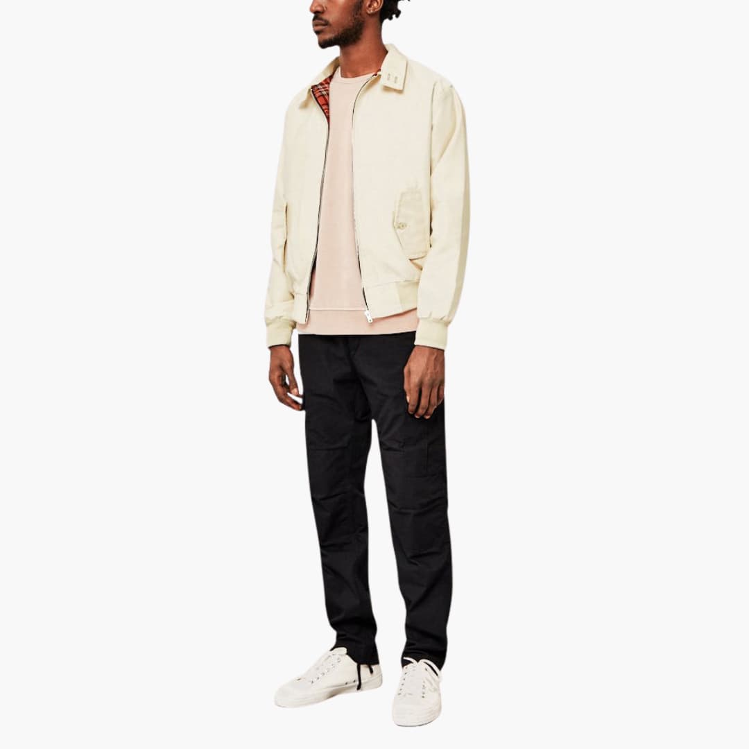 Klassische Herren Winterjacke mit geripptem Saum und Kragen 10