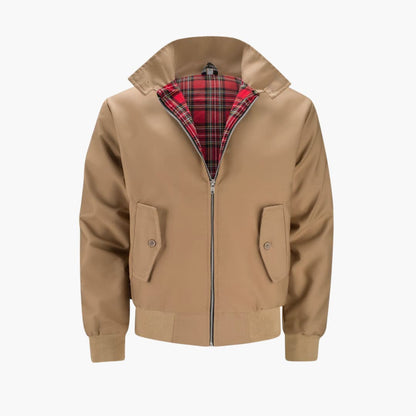 Klassische Herren Winterjacke mit geripptem Saum und Kragen 11