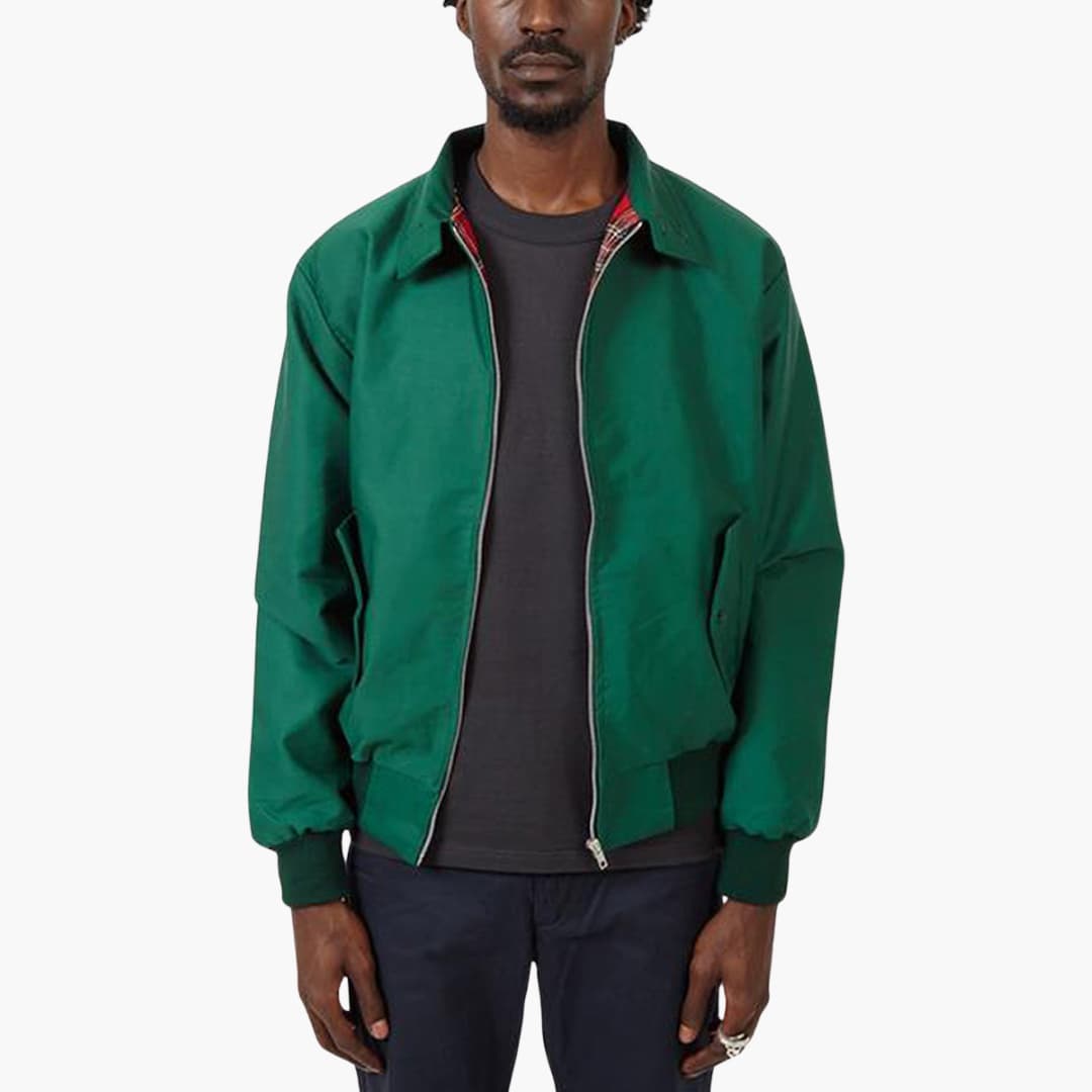 Klassische Herren Winterjacke mit geripptem Saum und Kragen 12