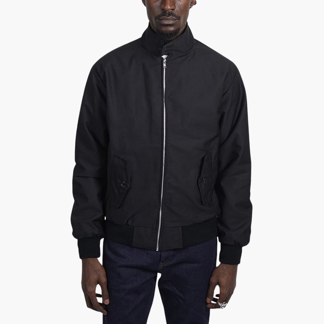 Klassische Herren Winterjacke mit geripptem Saum und Kragen 5