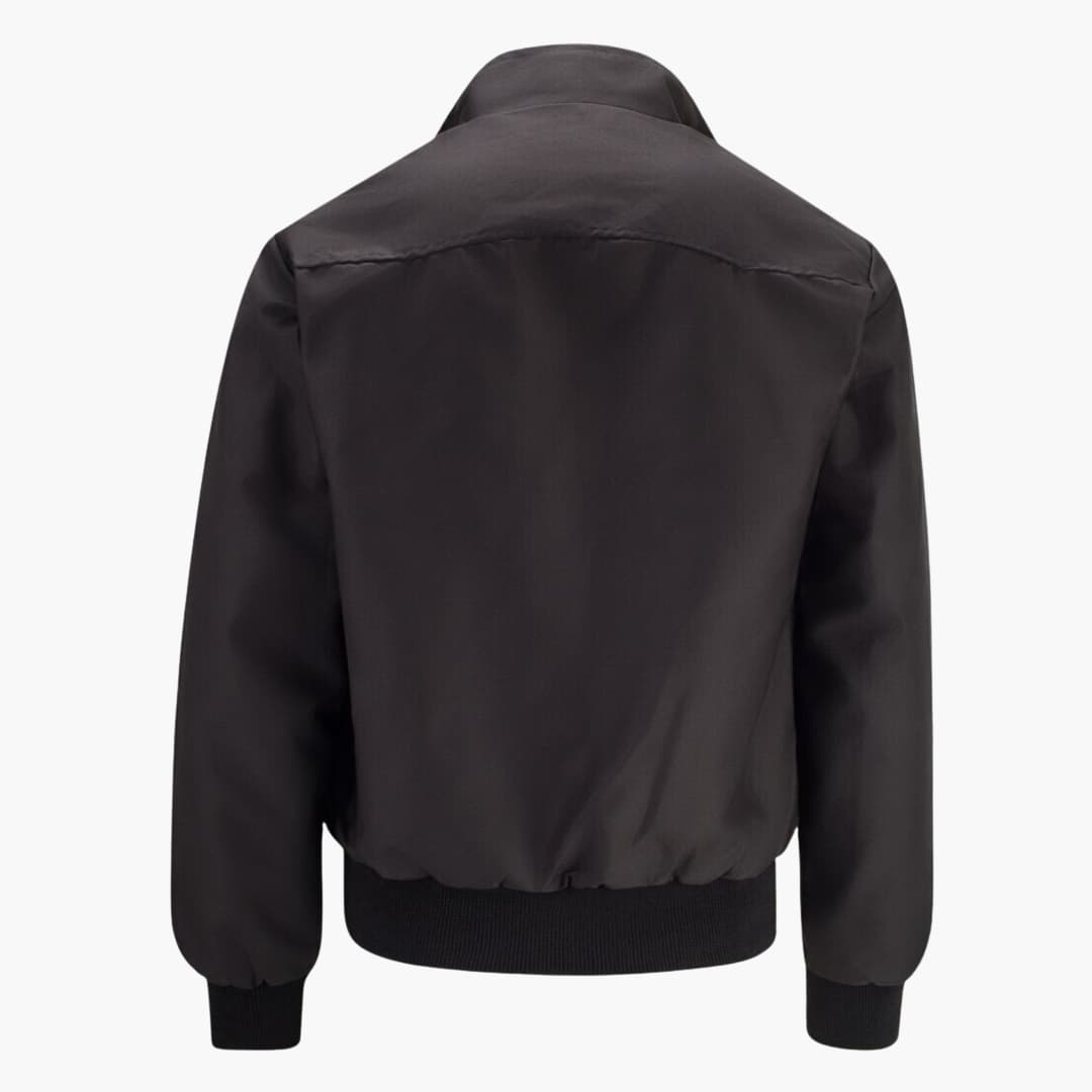 Klassische Herren Winterjacke mit geripptem Saum und Kragen 6
