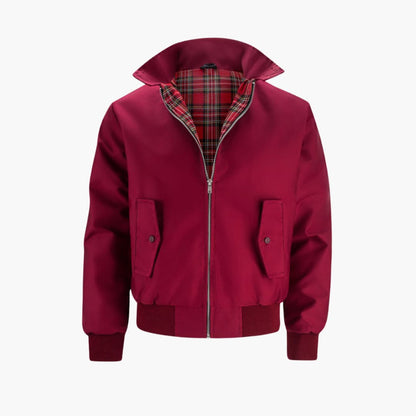 Klassische Herren Winterjacke mit geripptem Saum und Kragen 8