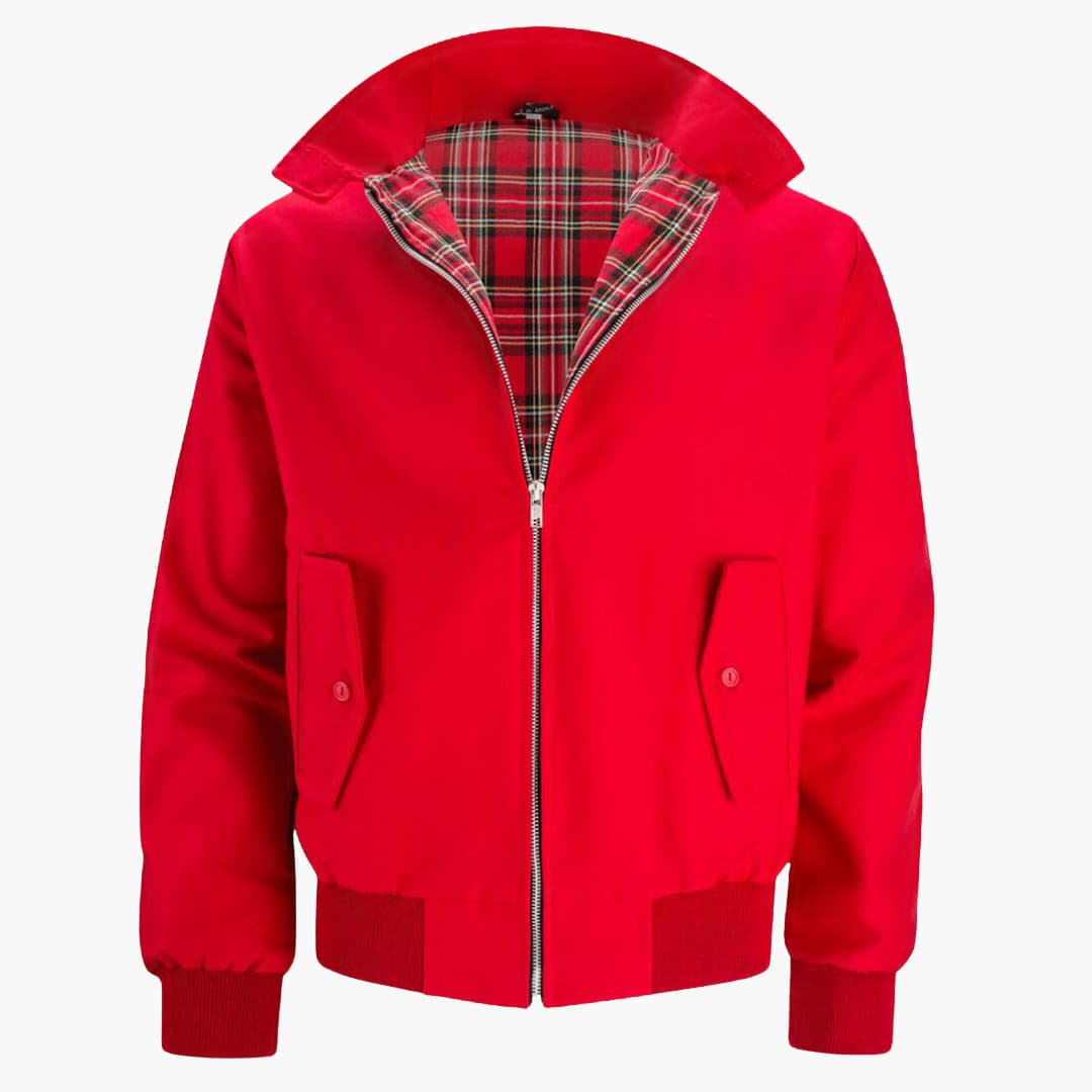 Klassische Herren Winterjacke mit geripptem Saum und Kragen 9