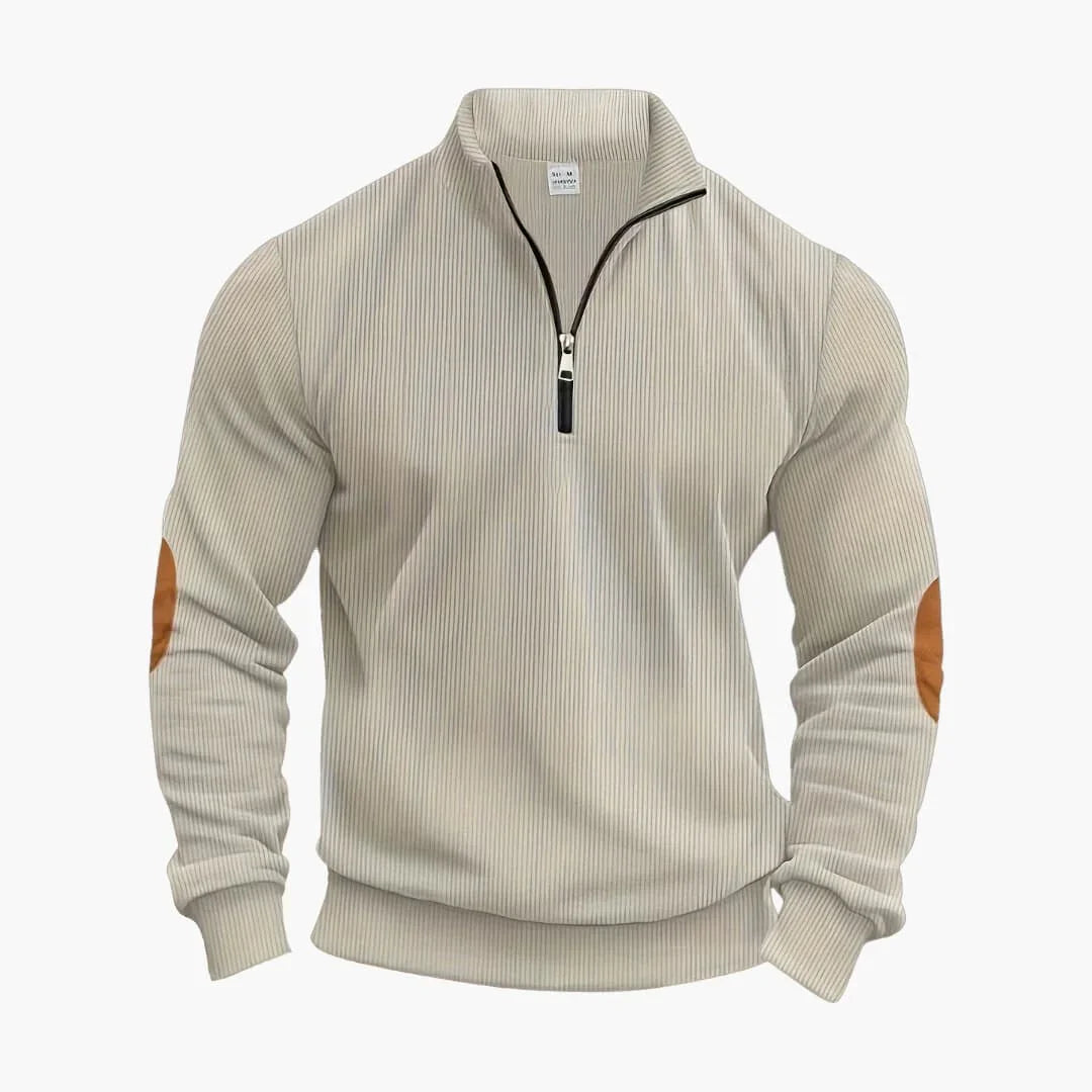 Klassischer Halbzip Strickpullover für Herren 0