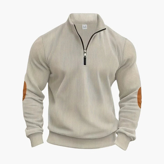 Klassischer Halbzip Strickpullover für Herren 0