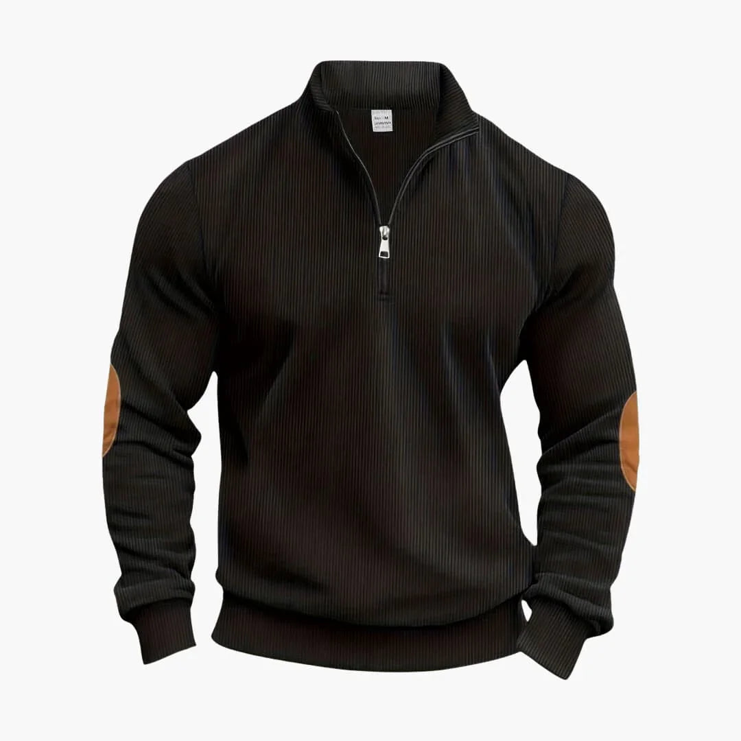 Klassischer Halbzip Strickpullover für Herren 3