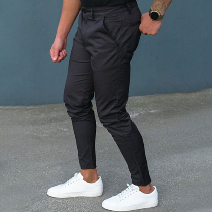 Kleiderhosen - Stylische Herren Stretch Slim Fit Chino Hose-Chaps Herrenmode