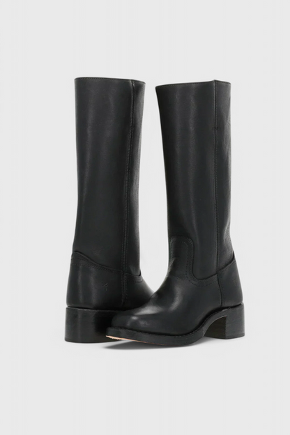 Damenstiefel Stylisch mit Blockabsatz und Plattform