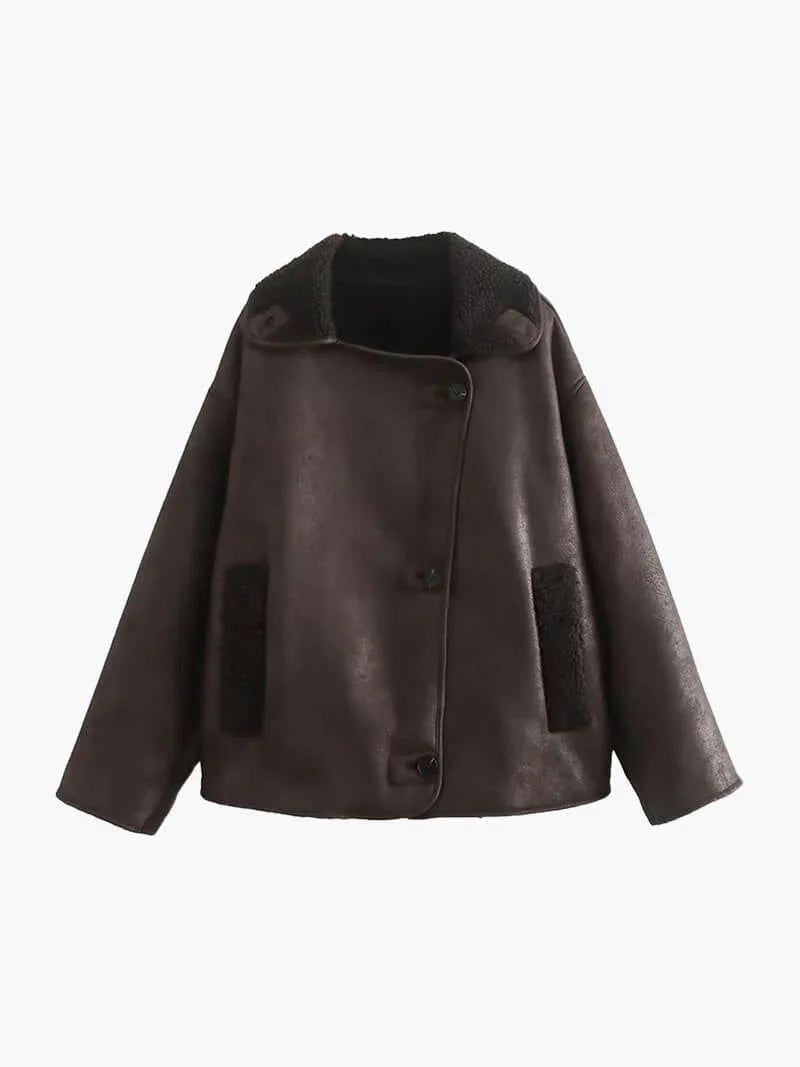 Knopfdetails Langarmjacke für Damen 0