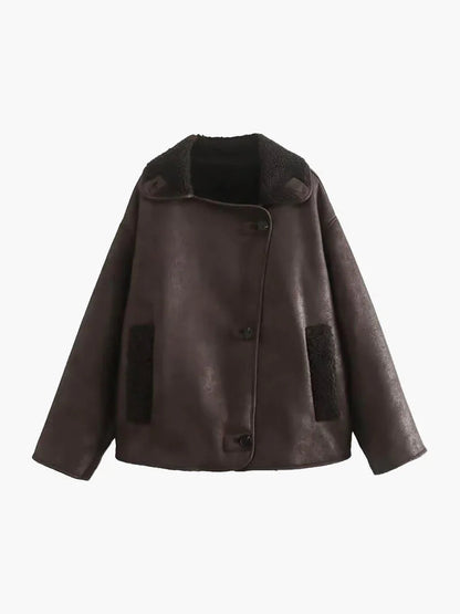 Knopfdetails Langarmjacke für Damen 0