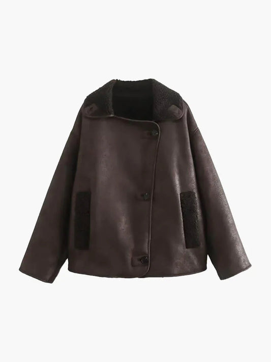 Knopfdetails Langarmjacke für Damen 0