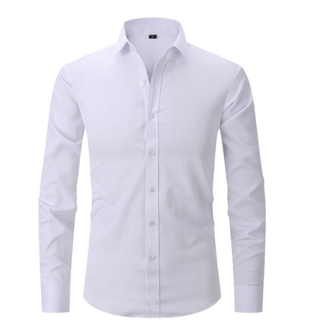 Langarm Hemd für Männer Schmal Schnitt Bügelfrei - BerlinGlamour