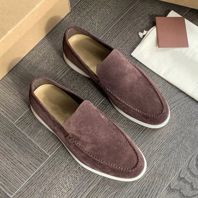 Herren Loafer Schuhe Braun Lederschuhe Elegante