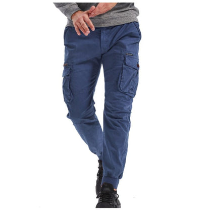 Herren Cargo-Hose Bequem Modern Grün